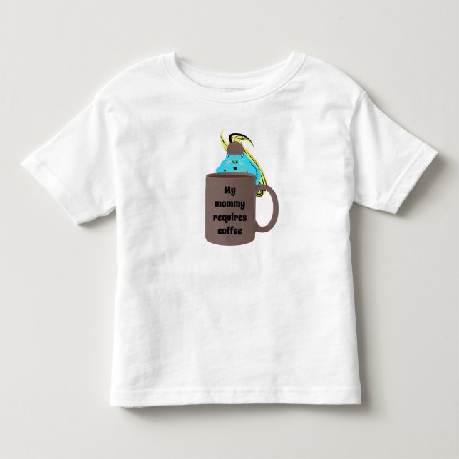 Camisa de café da adorável mamãe esquilo (Frente)