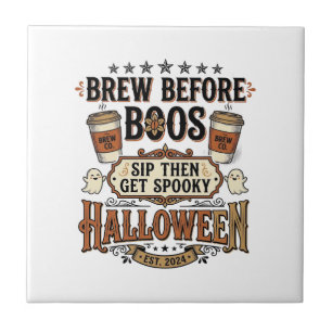 Camisa de Café de Halloween Prepare Antes dos Espí