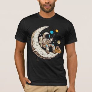 Camisa de café do Bebendo astronauta