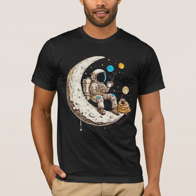 Camisa de café do Bebendo astronauta (Frente)