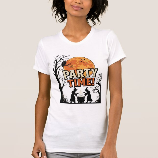 Camisa de Caldeirão de Bruxa da Hora da Festa de H (Frente)