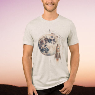 Camisa De Camada De Três Blendas De Camisa T-Shirt