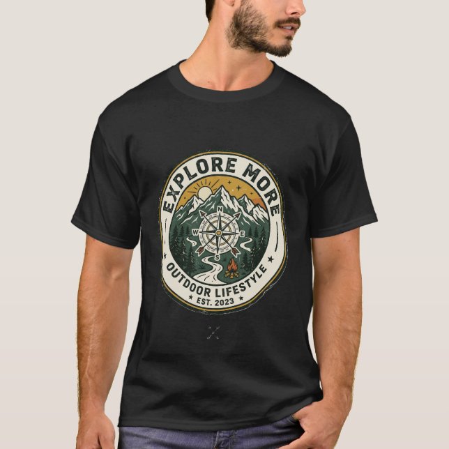Camisa de caminhada Wilderness Seeker (Frente)