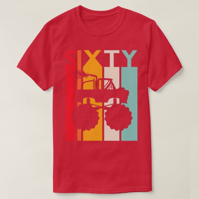 Camisa de caminhões monstro do Hemiciclo com 60 an (Frente do Design)