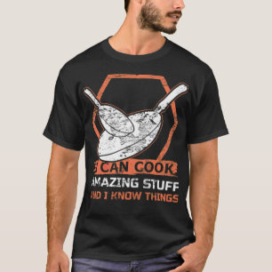 camisa de camionista de talento cozinhar, camisola
