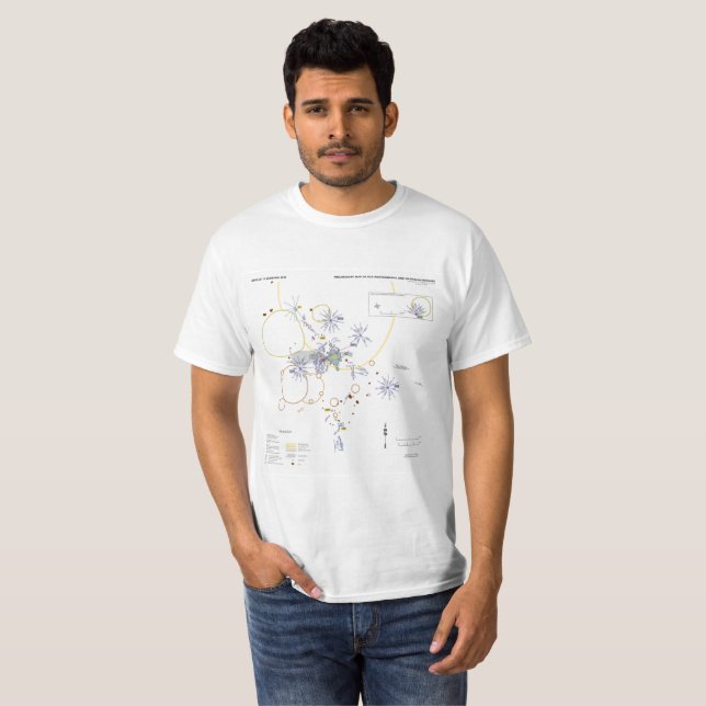 Camisa de camisa Apollo 11 mapa fotográfico (Frente Completa)
