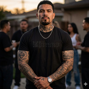 Camisa de Camisa de Texto Chicano