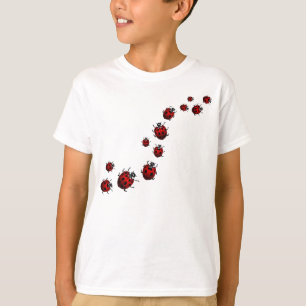 Camisa de Camisa Esportiva do Menino de Ladybug