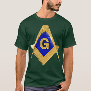 Camisa de Camisa Masônica Compass Camada Camada Fr