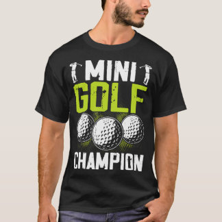 Camisa De Campeão De Mini Golfe Para Homens