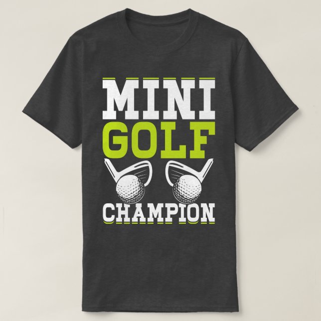 Camisa De Campeão De Mini Golfe Para Homens 1 (Frente do Design)