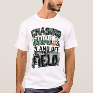 Camisa de Campo de Futebol Vintage Chasing Goals D