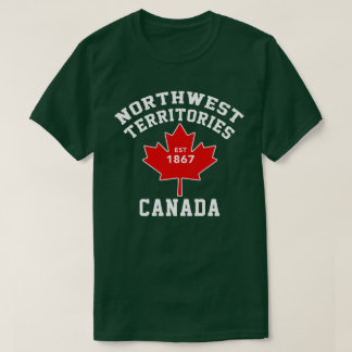 Camisa de Canadá Est.1870 T da bandeira dos