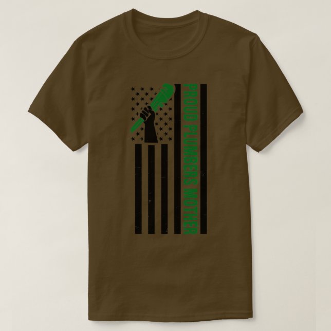 Camisa de canalizador Presente-mãe orgulhosa (Frente do Design)