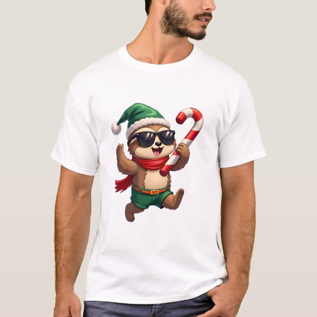 Camisa de Cane de Açúcar de Hortelã do Sloth do Na (Frente)
