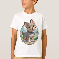 Camisa de Cão de Cartoon de Vallhund Sueca Bonita