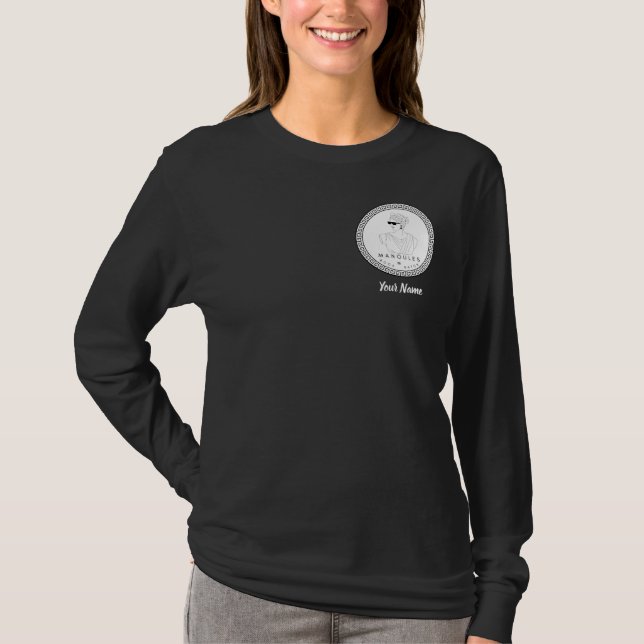 Camisa De Capa Longa De Manoules - Cores Escuras (Frente)