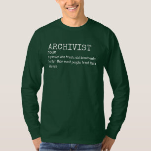 Camisa De Capas Longas Com Definição De Arquivista