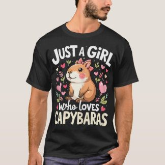 Camisa de Capivara Apenas Uma Garota Que Ama Capiv