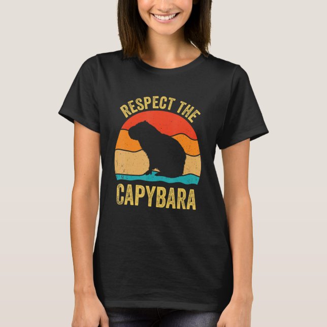 Camisa De Capybaras Respeita A Camisa Capybara Cav (Frente)