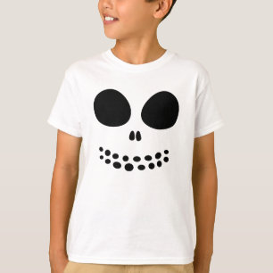 Camisa De Cara De Crânio Negro