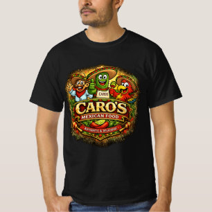 Camisa de Caro's Mexican Food – Autêntica e Delici