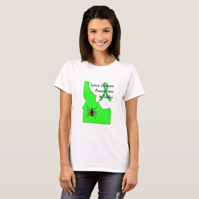 Camisa de Carrapato de Conscientização da Doença d (Frente Completa)
