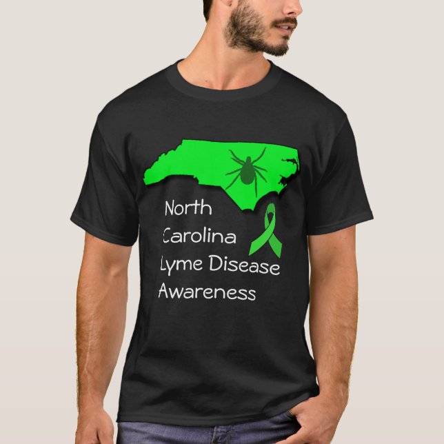 Camisa de Carrapato de Conscientização sobre Doenç (Frente)