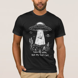 Camisa de Carrinho de Golfe Leve Minha Esposa - Ab