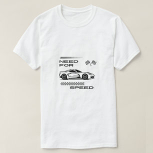 Camisa De Carro Necessária Para A Velocidade T-Shi