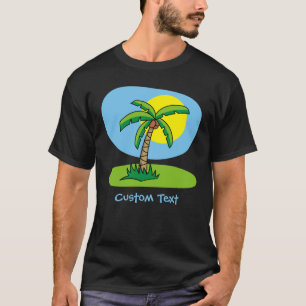 Camisa de Cartoon de Palm Tree