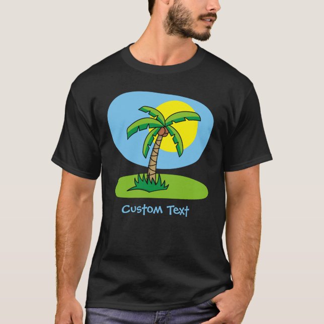 Camisa de Cartoon de Palm Tree (Frente)