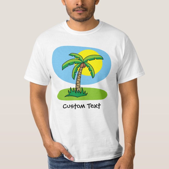 Camisa de Cartoon de Palm Tree (Frente)