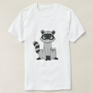 Camisa de Cartoon Raccoon