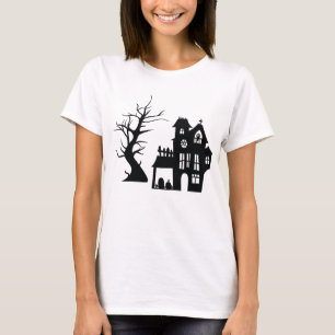 Camisa De Casa Assombrada - Tee De Halloween Gótic