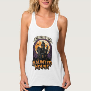 Camisa de Casa Assombrada Vintage Halloween Bem-vi