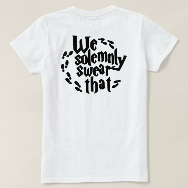 Camisa De Casal De Potter Wifey (Verso do Design)