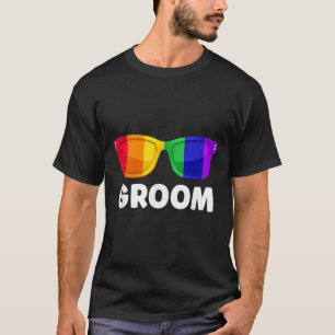 Camisa de casamento de solteiro gay lésbica Lgbt 