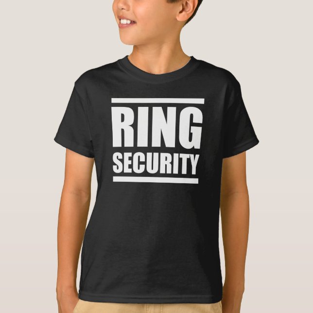 Camisa de casamento do Ring Security Boys (Frente)