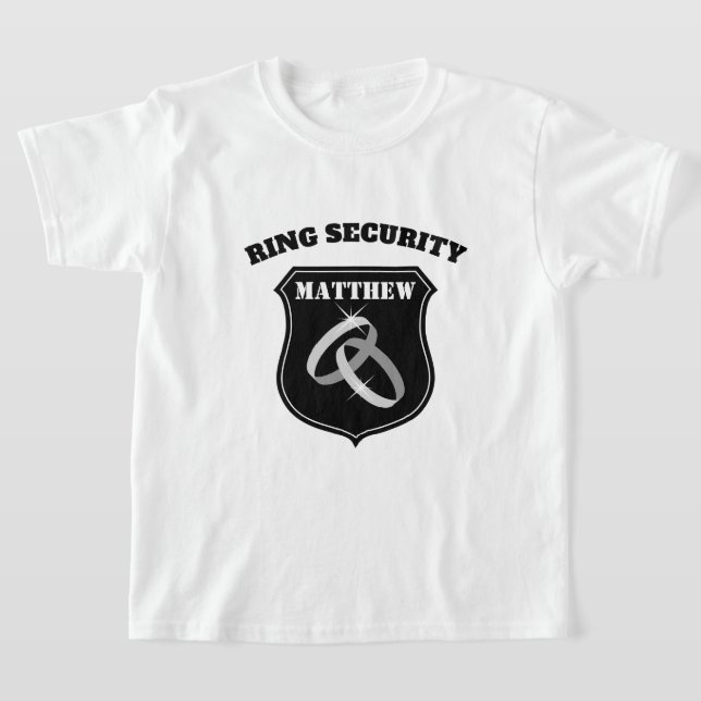 Camisa de casamento do Ring Security para crianças (Postura )