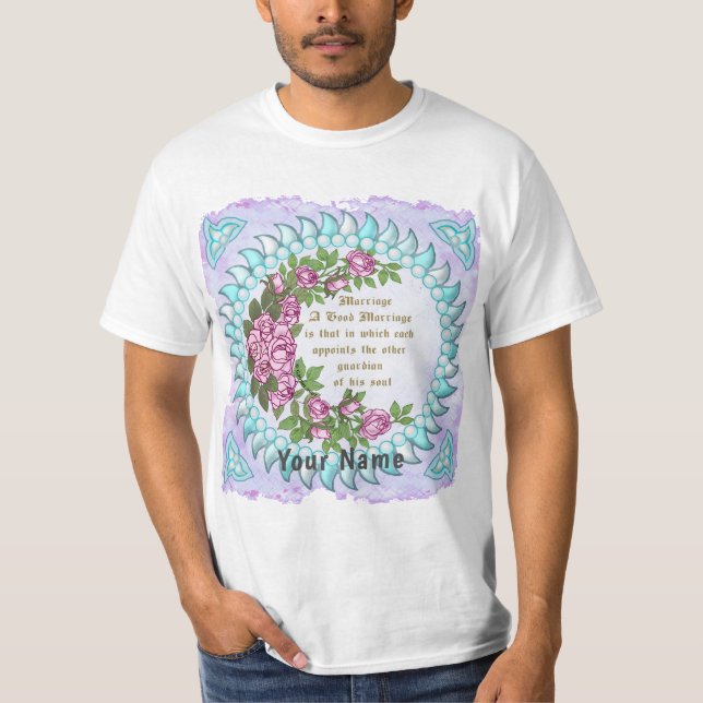 Camisa de casamento Verso de casamento (Frente)