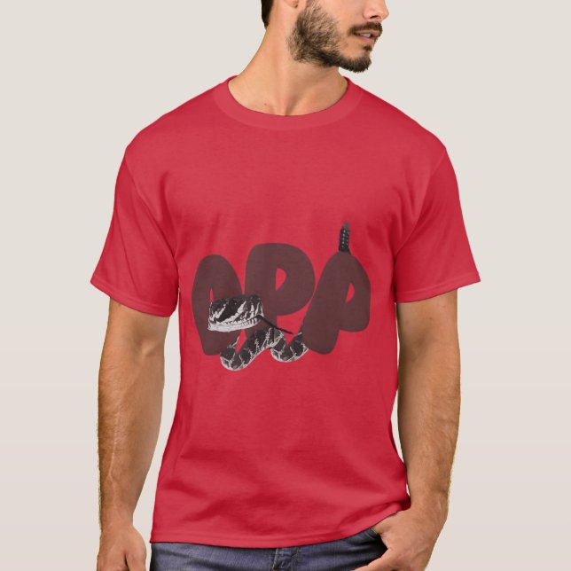 Camisa de cascavel Opp Alabama, sobredimensionada (Frente)