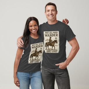 Camisa De Cavalo De Cowboy Nem Todos Que Vagueiam