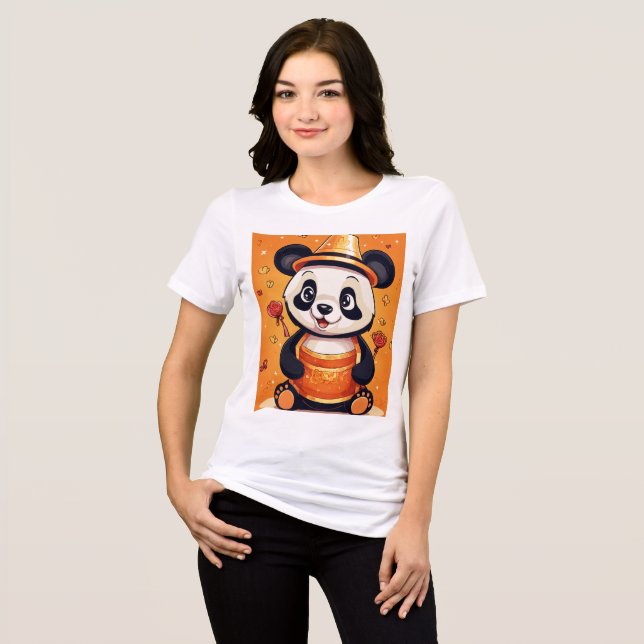 "Camisa de Celebração de Panda" (Frente Completa)