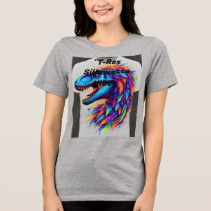 Camisa de Celebração do Dinossauro Floral - Fol Bo