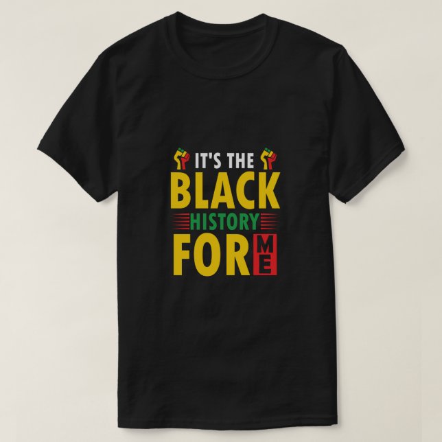 Camisa de Celebração do Mês da História Negra (Frente do Design)