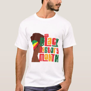 Camisa de Celebração do Mês da História Negra Na