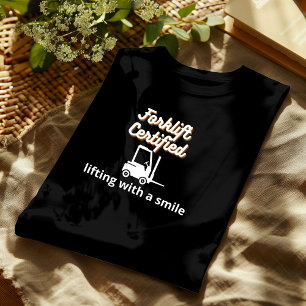 Camisa de certificação empilhadora LEVANTANDO COM