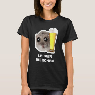 Camisa de Cerveja de Hamster Fofo Lecker Bierchen