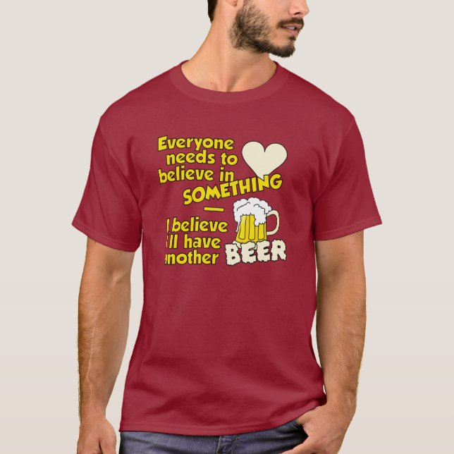 Camisa de cerveja - escolha seu estilo e cor (Frente)